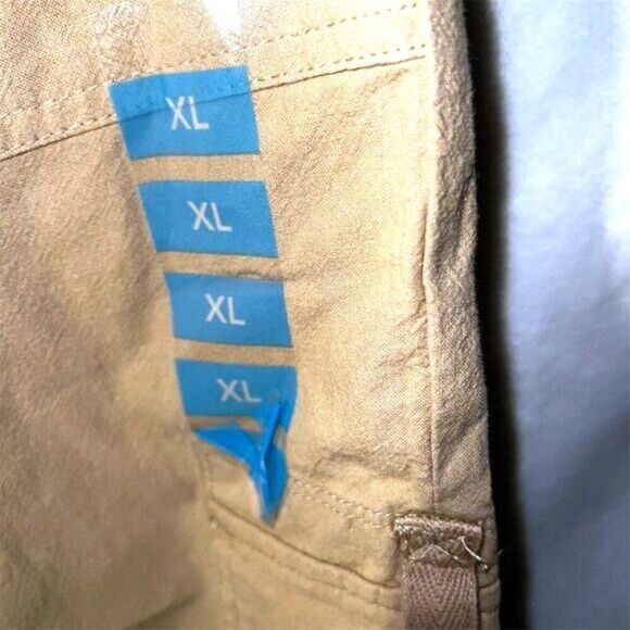 Gloria Vanderbilt Women's XL Beige Cargo Capri Pants Rib Waist Casual - NWT - Picture 6 of 6